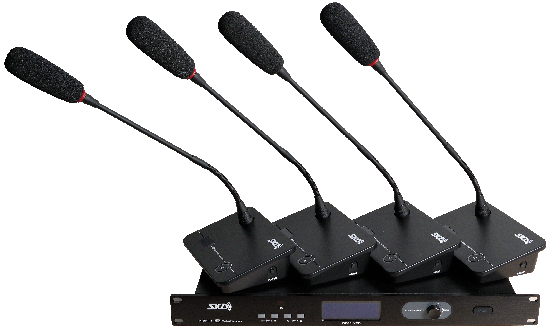 四通(tōng)道(dào)無線會(huì)議(yì)麥克風(fēng)