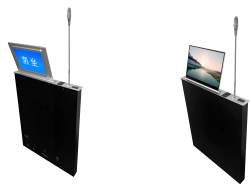 無邊超薄升降顯示屏（雙屏話(huà)筒）